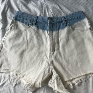 Levi’s high waisted mom shorts ombré bleach